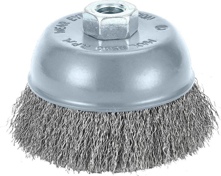 Produktbild Graphite 100 mm Drahtbürste, gewellter Stahldraht, M14