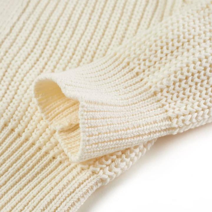 Immagine prodotto VidaXL Cardigan da bambino bianco neve 128,Materiale: 100 (128)