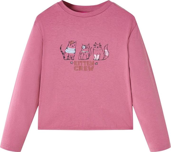 Immagine prodotto vidaXL Camicia da bambino a maniche lunghe rosa lampone 140,Materiale: 95 (140)