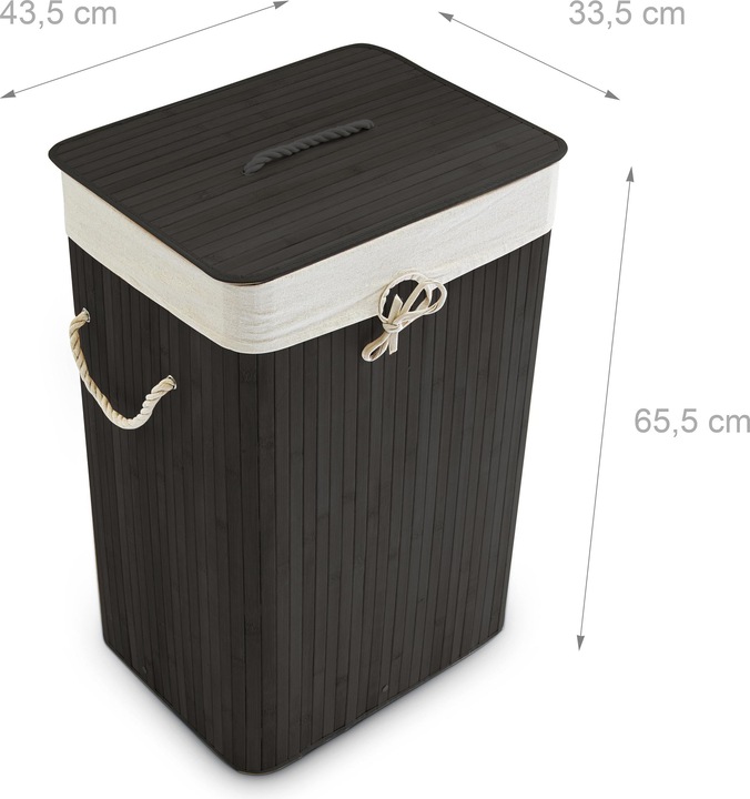 Actual product image Relaxdays Rectangular Hamper (83 l)
