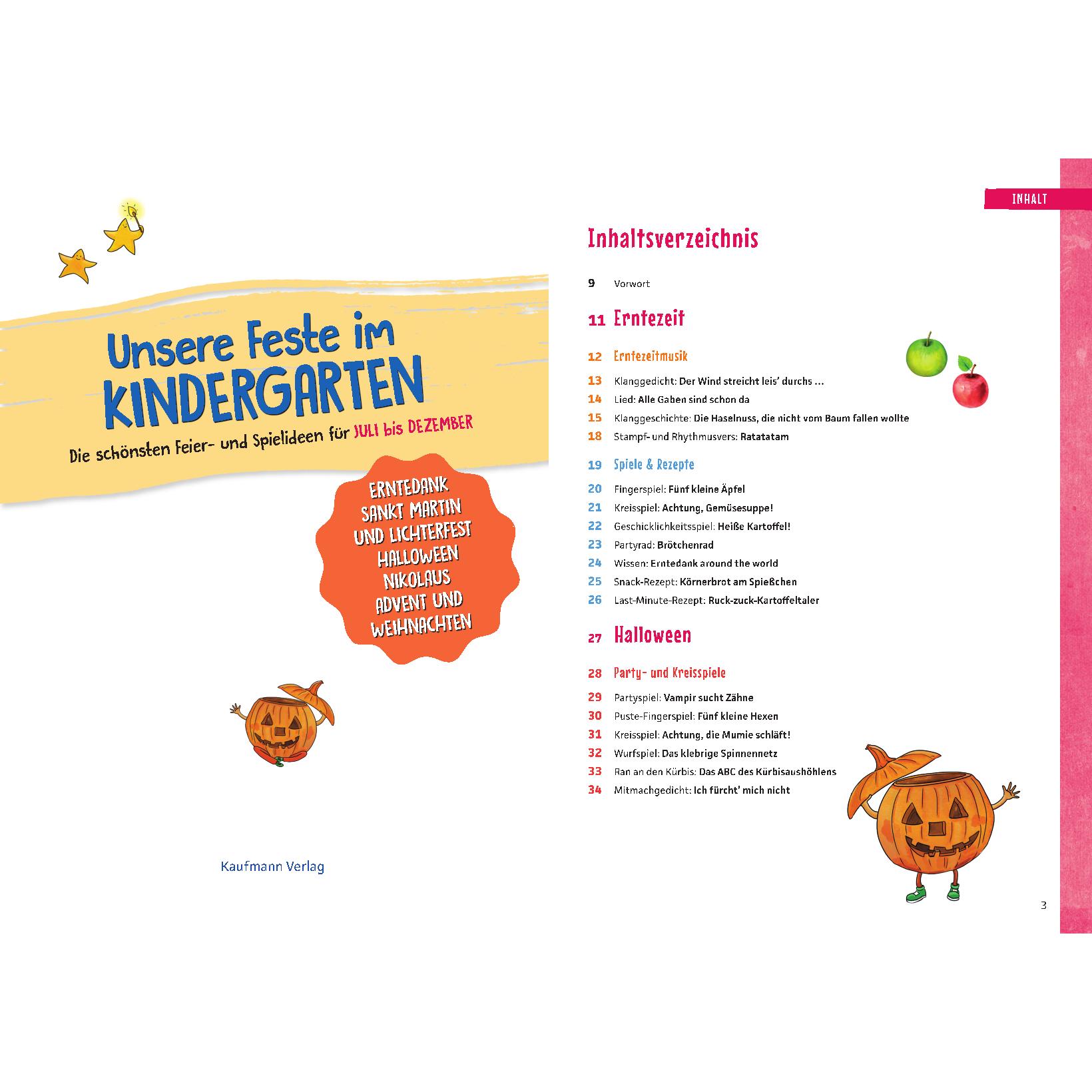 Thumbnail - Unsere Feste im Kindergarten - Die schönsten Feier- und Spielideen für Juli bis Dezember, Fachbücher von Lena Buchmann, ...