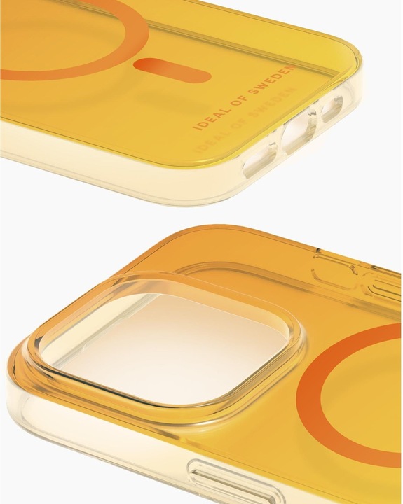 Actual product image iDeal Of Sweden Magsafe Designer Hard-Cover Orange Spritz clear (Apple iPhone 14 Pro Max)