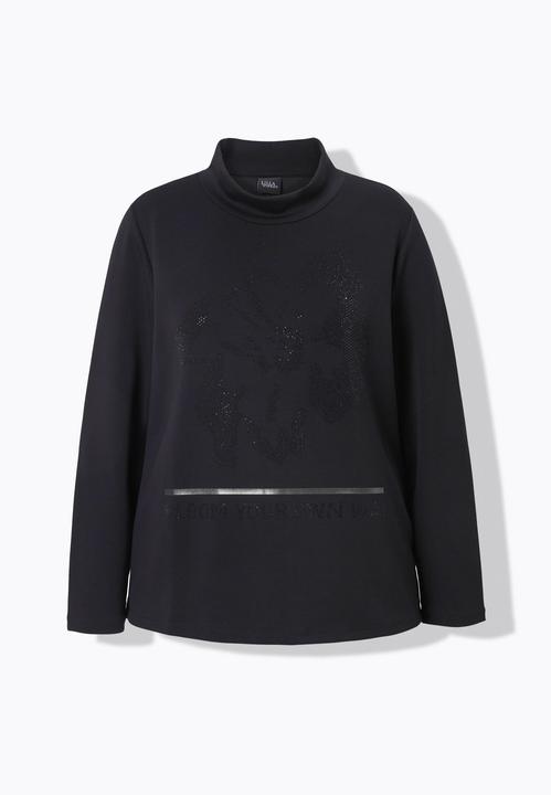 Produktbild Ulla Popken Sweatshirt, Blüte, Stehkragen, Langarm, Modalmix (62)