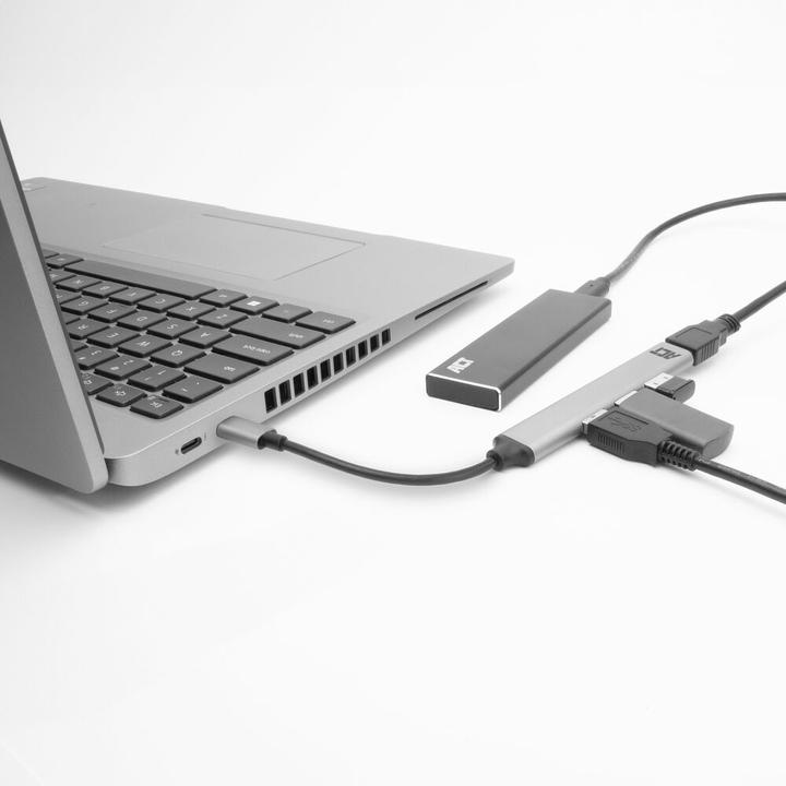 Actual product image USB-C hub 3.0, 4 port USB-A (USB-C, 4 Ports)