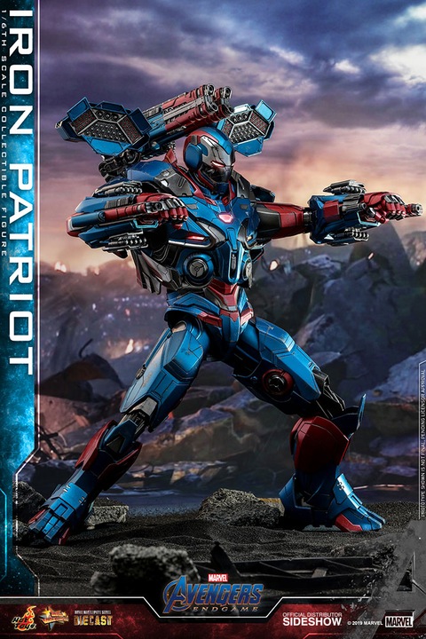 Actual product image Hot Toys Avengers Endgame "Iron Patriot" 1/6 Scale Figure