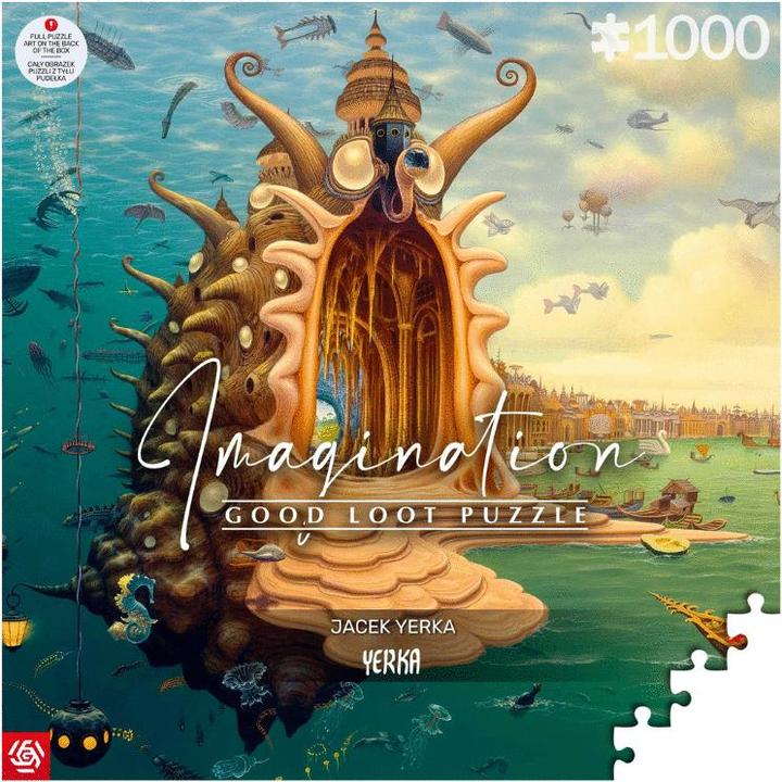 Actual product image Good Loot Puzzle 1000 Imagination Jacek Yerka Port / Harbour (1000 pieces)
