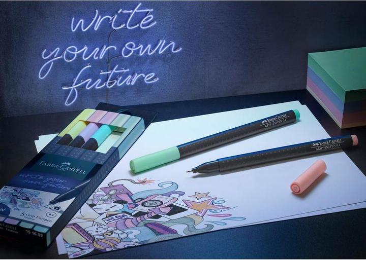 Produktbild Faber-Castell Fineliner (Pastel, Pastellfarben, 5x)