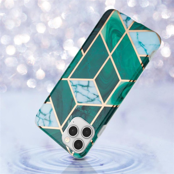 Actual product image Cadorabo IMD TPU Colorful Marble Cover (Apple iPhone 12, Realme 12 Pro+)
