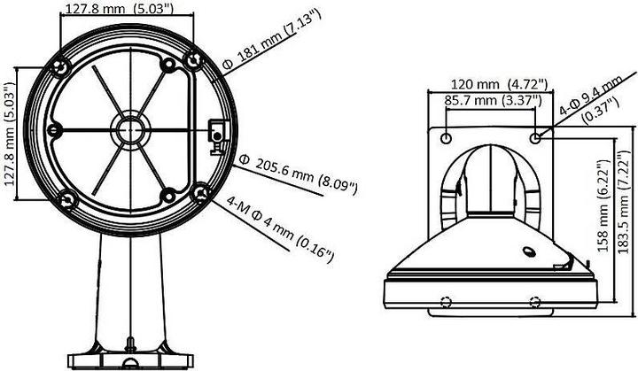 Immagine prodotto Hikvision DS-1605ZJ-DM30 Supporto a parete (Kit di montaggio)