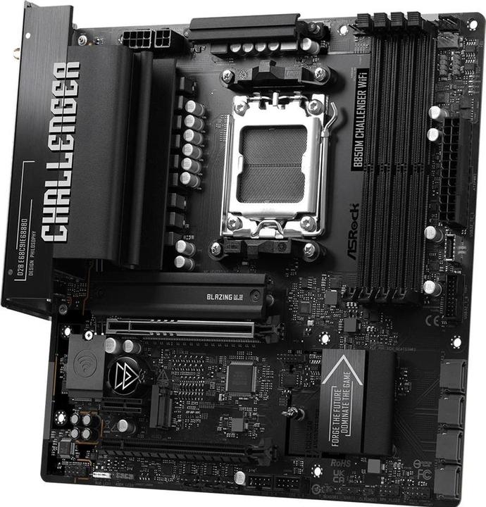 Productafbeelding AsRock MB AMD AM5 B850M Challenger WiFi (AM5, AMD B850, Micro ATX (mATX))