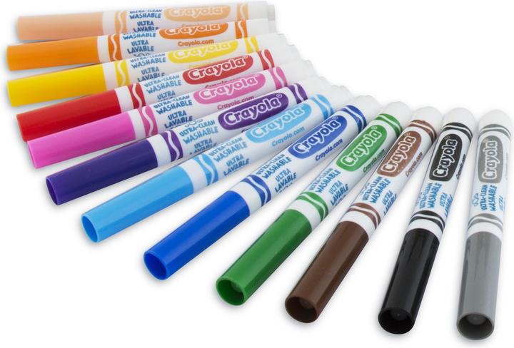 Image du produit Crayola Crayons-feutres (multicolore, 24 x)