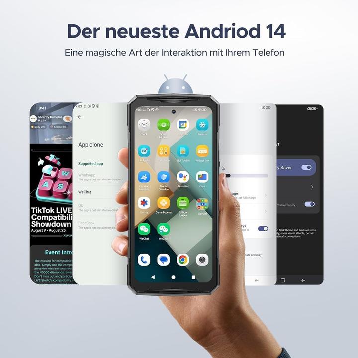 Immagine prodotto Doogee V40 (512 GB, Argento, Rosso, 6.78", Doppia SIM, 5G)