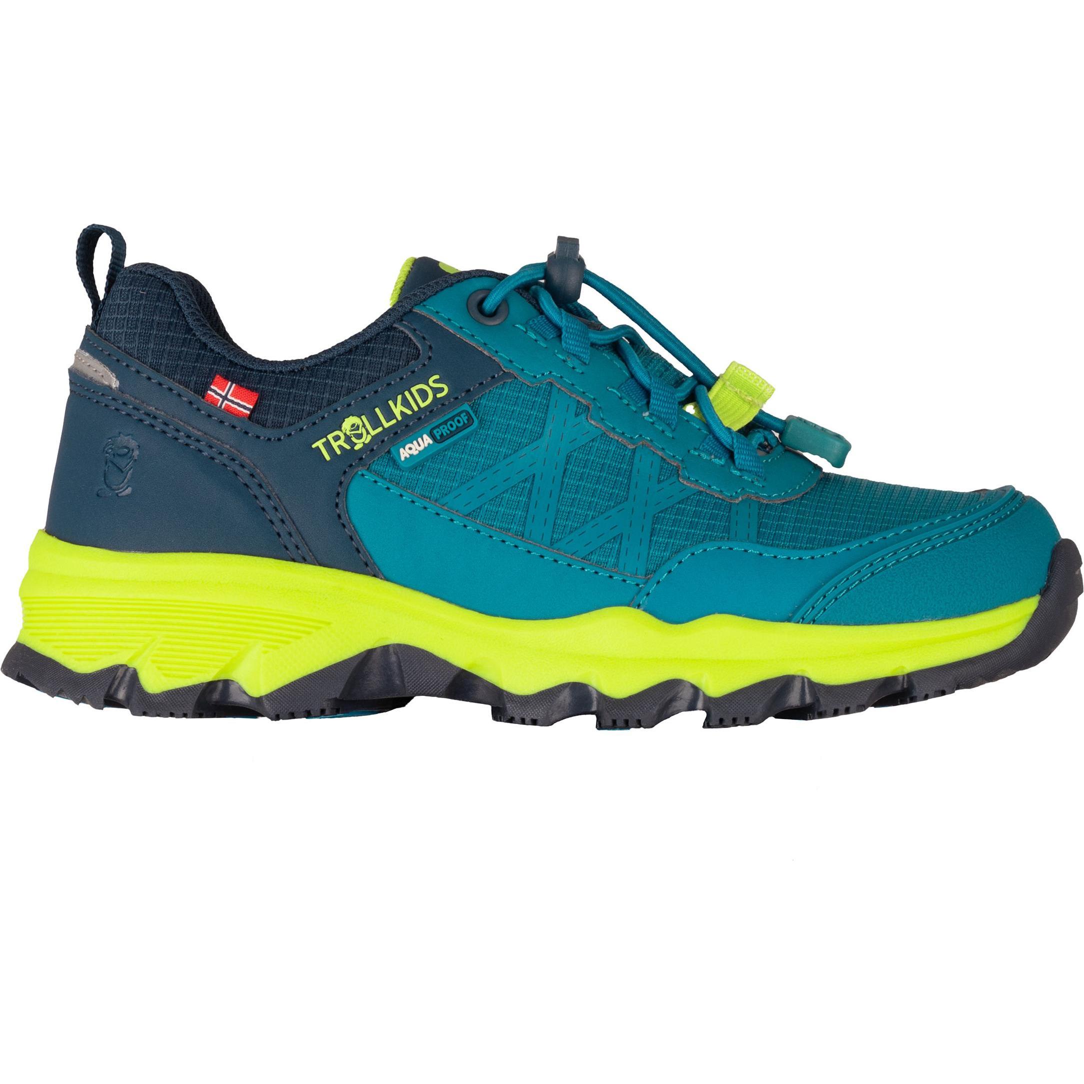 Trollkids, Unisex, Wanderschuhe, Kid's Trolltunga Hiker Low XT (33), Blau