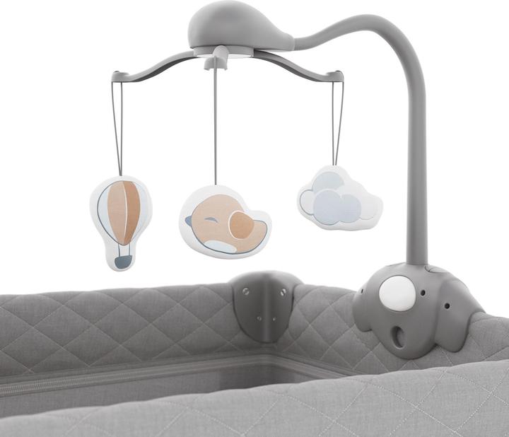 Immagine prodotto KinderKraft travel cot LEODY UP grey with accessories