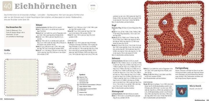 Produktbild Tiere Häkeln in Granny Squares (Deutsch, Leonie Morgan, 2023)
