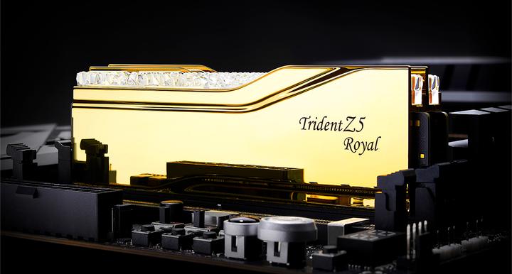 Produktbild G.Skill D532GB 6000-28 TZ5 Royal Gold gd GSK (F5-6000J2836G16GX2-TR5G) (2 x 16GB, 6000 MHz, DDR5-RAM, DIMM)