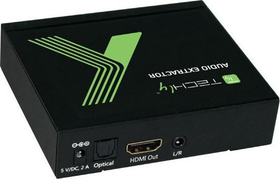 Actual product image Techly HDMI Audio Extractor to LPCM 2CH 3D
