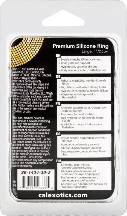 Actual product image CalExotics Premium Silicone Ring (2.50 cm)