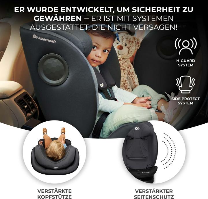 Produktbild KinderKraft Kinderautositz I-360 (Reboarder, ECE R129/i-Size Norm)
