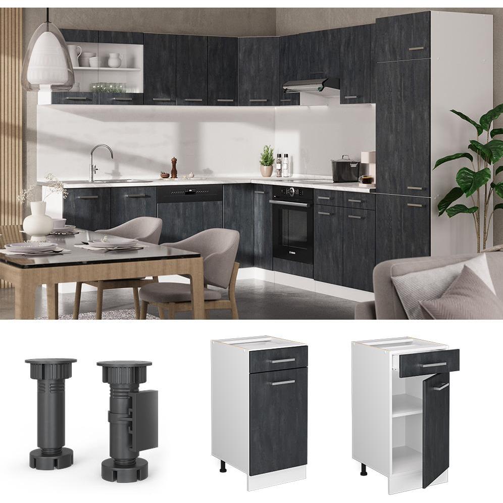 Thumbnail - Vicco, Regal, Küchenschrank mit Schublade R-Line (40 x 46 x 81.5 cm)
