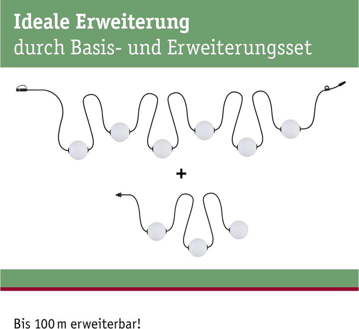Produktbild Paulmann Outdoor Plug & Shine Lichterkette Naima (0.10 m)
