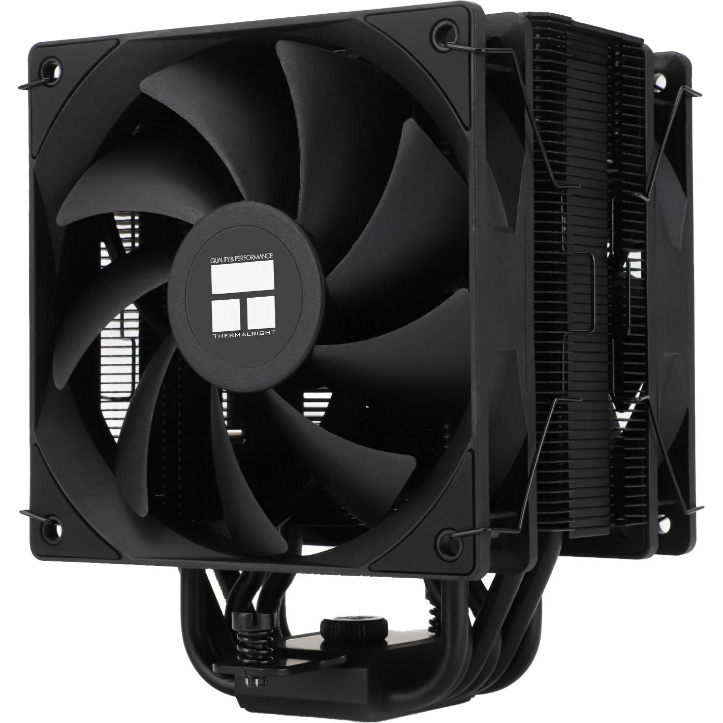 Thermalright Ventilateur pour processeur Burst Assassin 120 Evo Dark (Noir) (156 mm), Dissipatore CPU, Nero