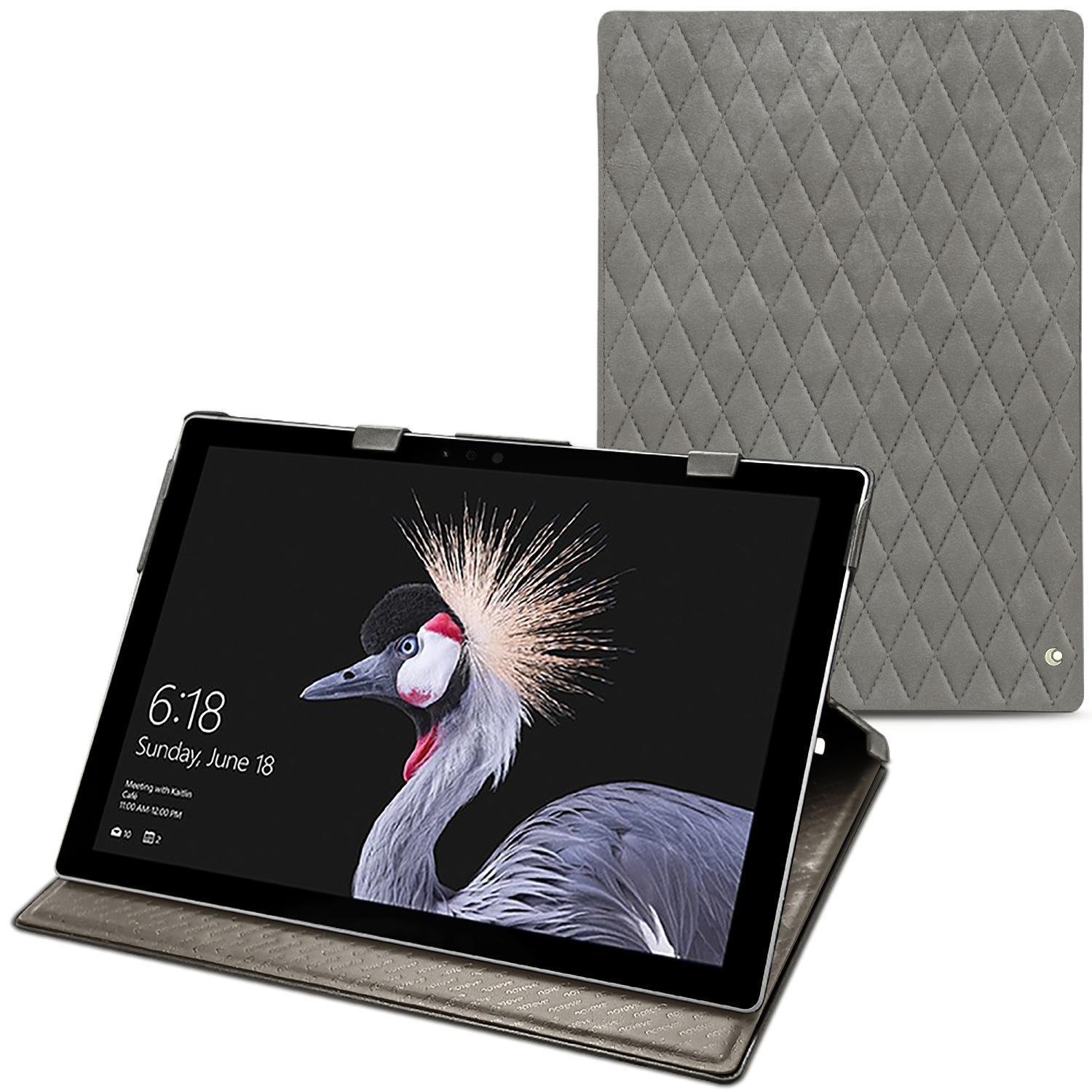 Noreve Lederschutzhülle (12.30", Microsoft), Notebooktasche, Grau