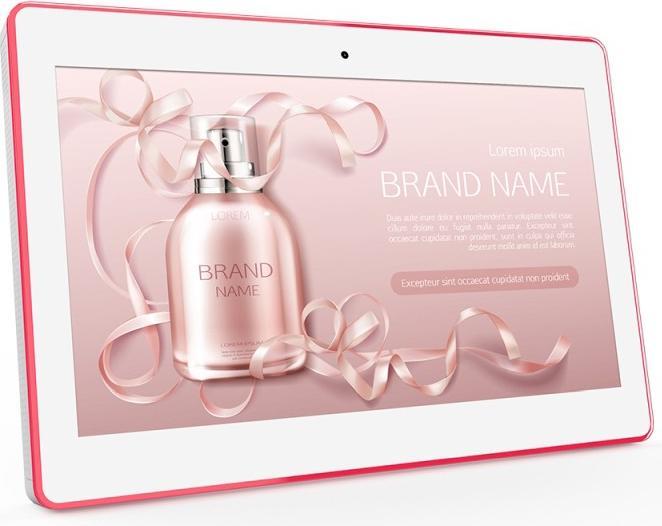 Produktbild Allnet Meetingraum RGB LED Tablet 13 Zoll RK3399 weiss Android 10 und NFC/RFID (13", 16 GB, Weiss)