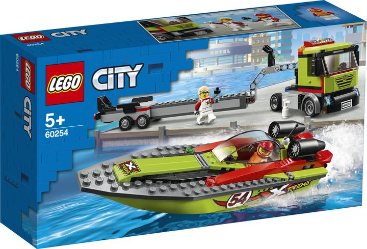 Produktbild LEGO Rennboot-Transporter (60254, LEGO City)