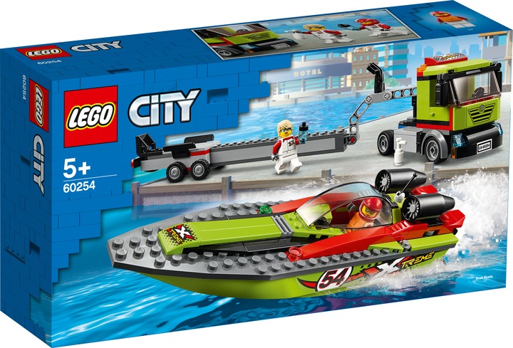 Actual product image LEGO Racing boat transporter (60254, LEGO City)