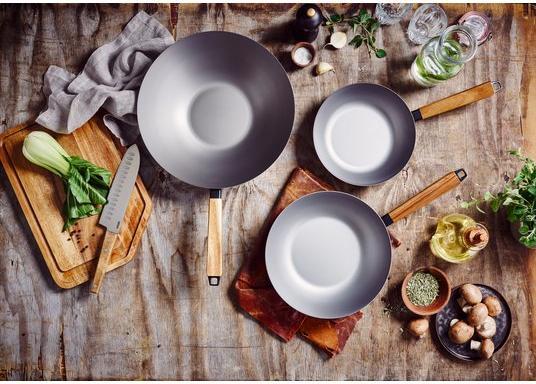 Produktbild Beka Wokpfanne Nomad 20 cm (20 cm, Wok Pfanne, Carbonstahl)