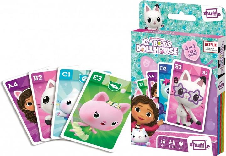 Productafbeelding ASS Altenburg 10044022 - Gabbys Poppenhuis - Kwartet 4 in 1 (Duits, 2 - 4 Spelers)