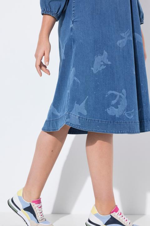 Immagine prodotto Laurasøn Abito di denim con maniche a 3/4 e scollo a V (40)