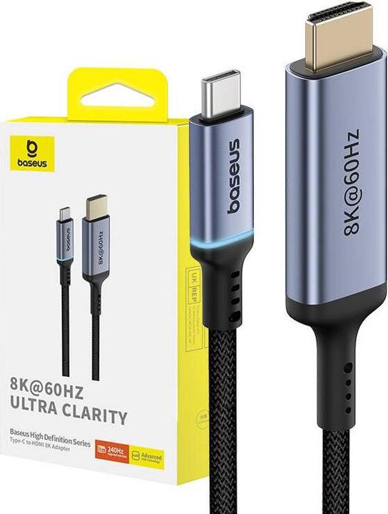 Actual product image Baseus Adapter USB-C to HDMI High Definition (black) (1.50 m)