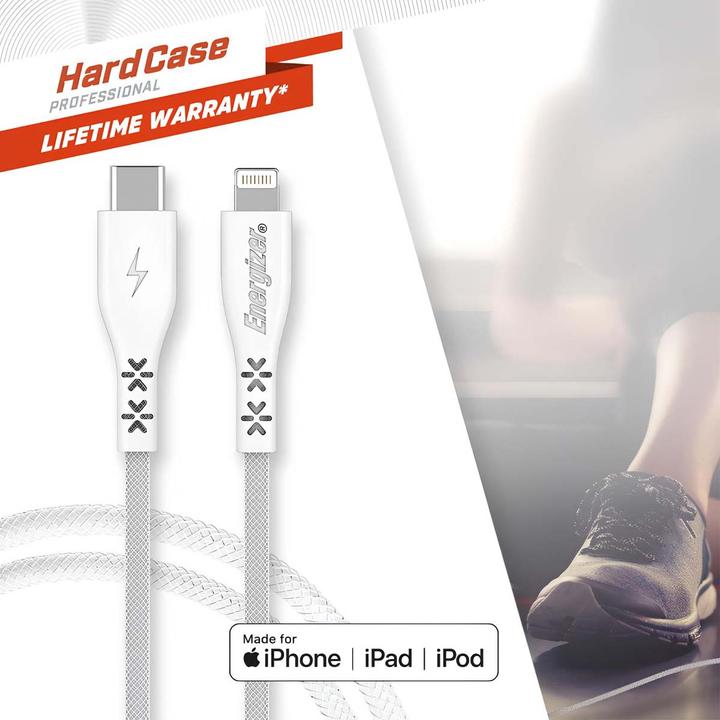 Productafbeelding Energizer Levenslange garantie - Bliksem/USB-C Kabel - 2m (1.20 m)