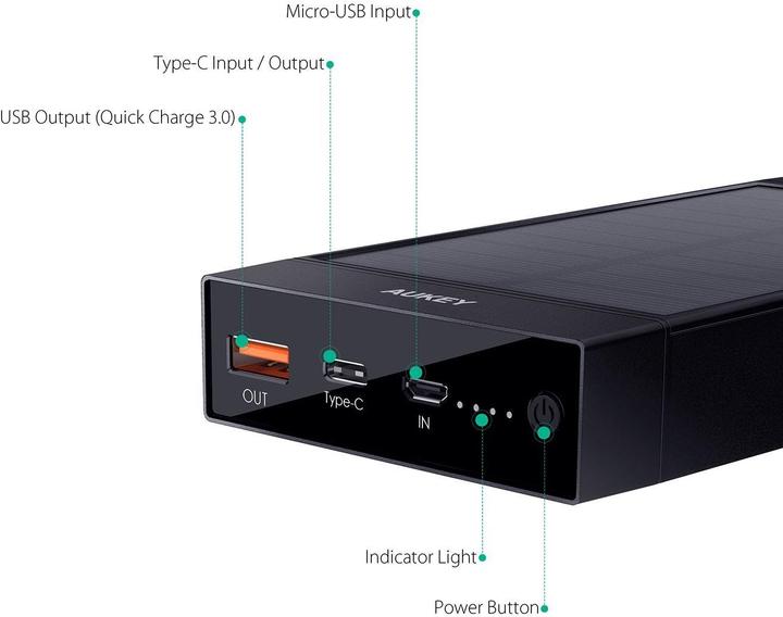 Actual product image Aukey Pb-P23 (16000 mAh, 59.20 Wh)