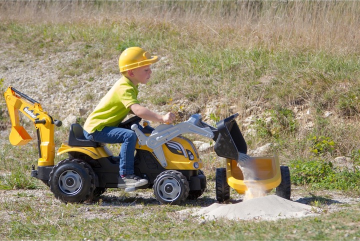 Immagine prodotto Smoby Trattore a pedali Max Builder con rimorchio