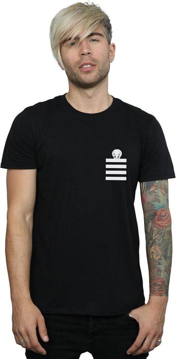 Produktbild Looney Tunes Tweety Pie Striped Faux Pocket TShirt (L)