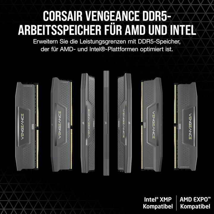 Image du produit Corsair Vengeance (2 x 32GB, 6000 MHz, RAM DDR5, DIMM)