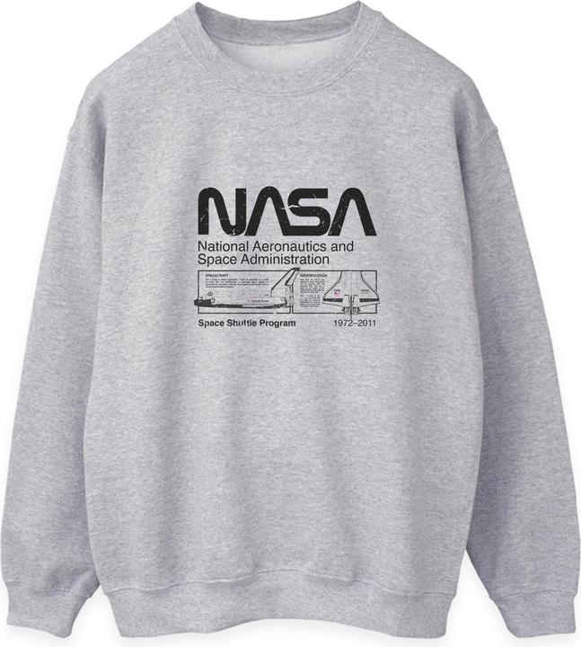 Actual product image Nasa Womens/Ladies Space Shuttle Sweatshirt (S)