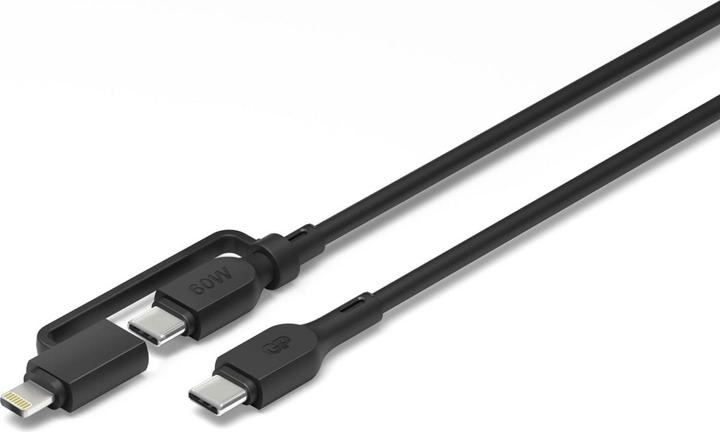 Image du produit GP Batteries GP 60W Lade- & Sync Kabel USB-A auf USB-C und Lightning (1.50 m, USB 2.0, 60 W)