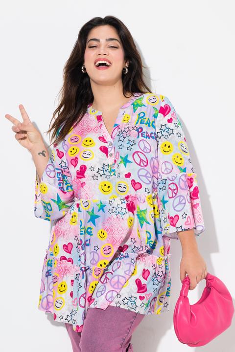 Produktbild Angel of Style Tunika, Smiley, 3/4-Ärmel, Volants (48)
