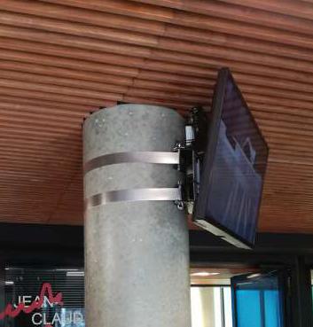 Actual product image Erard Column bracket 40",metal/aluminium, black (30 kg, 40" - 55")