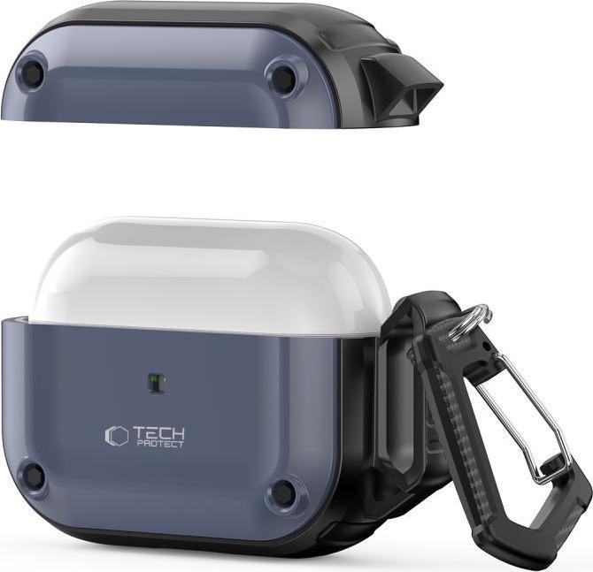 Image du produit Tech-Protect ROUGH HOOK Apple AIRPODS PRO 1 / 2 STEEL BLUE (Sac pour écouteurs)