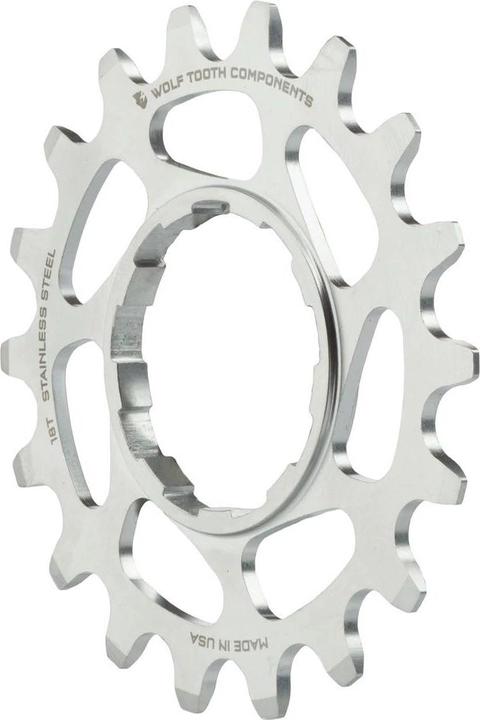 Actual product image Wolf Tooth Stainless steel single speed sprocket, 17 t, silver (17)