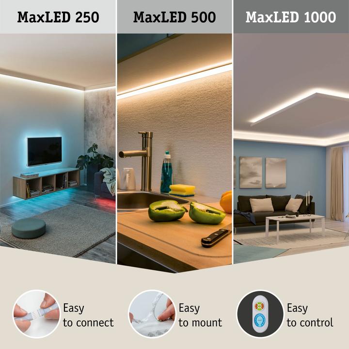 Actual product image Paulmann MaxLED 500 Basisset (Warm white, 1000 cm, Indoor)