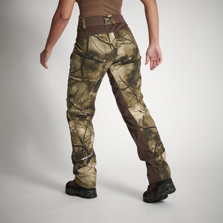 Produktbild Solognac Jagdhose 500 Damen geräuscharm atmungsaktiv Camouflage (46)