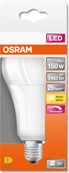 Produktbild Osram Led Superstar Classic A (E27, 20 W, 2452 lm, 1 x, E)