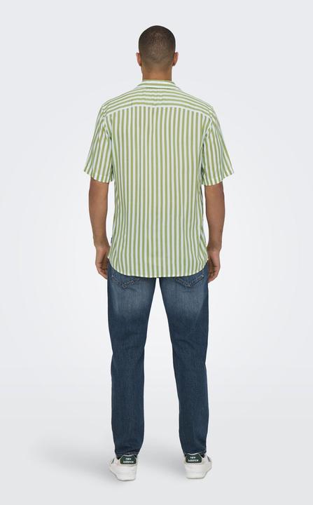 Produktbild Only & Sons Gestreiftes Kurzarmhemd (S)
