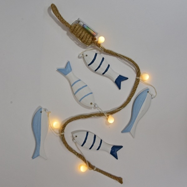 Immagine prodotto Kögler Ghirlanda di decorazioni marittime con LED e pesci